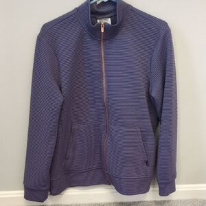 Skechers Hoodless Hoodie Zip Up Jacket Purple Size Large